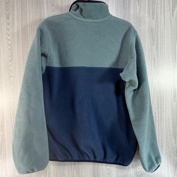 Patagonia Synchilla Snap-T Snap T Fleece Pullover Sweater Two Tone Blue Small S - Picture 2 of 7